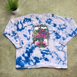 Vintage OSC Sport Tye Dye Floral Sweatshirt